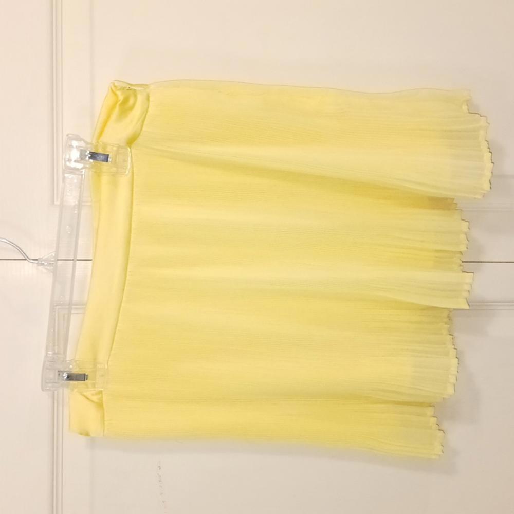 Sugar Thrillz pleated mini skirt - Med - yellow